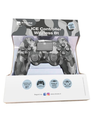 XTREME PS4 JOYPAD WIRELESS CAMO GREY