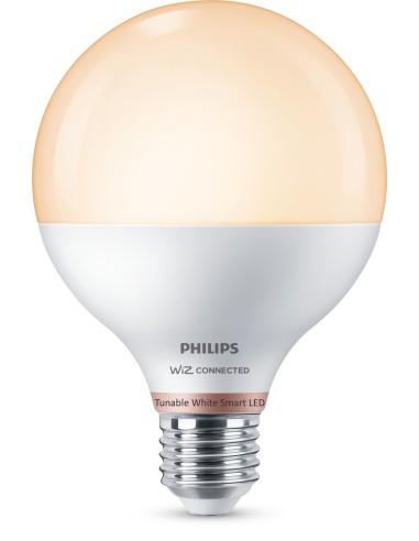 PHILIPS 372603 BIANCO C/F 11W/75W E27 GLOBO SMERIGLIATO LAMP.CONN.