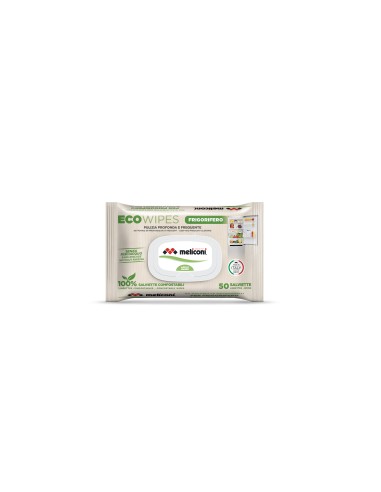 MELICONI ECO WIPES FRIGORIFERO 50 SALVIETTINE COMPOSTABILI DETERGENTI