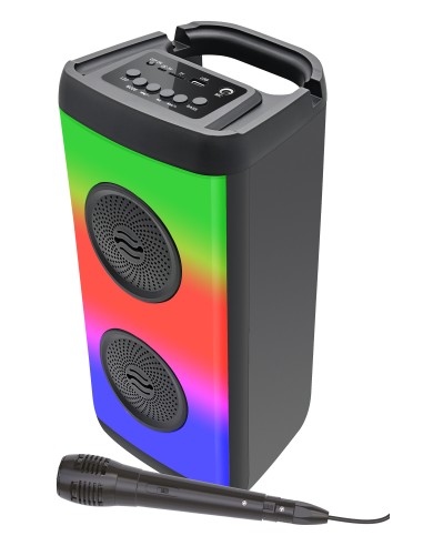 KARMA CAMALEON DIFFUSORE AMPLIFICATO WOOFER 2X4" BATT/MIC/BT/USB-IN