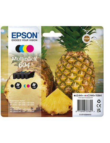 EPSON T10G6 604 BK/C/M/Y MULTIPACK CARTUCCE