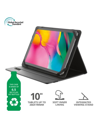 TRUST 24214 PRIMO FOLIO CASE STAND 10" ECO NERO CUSTODIA TABLET