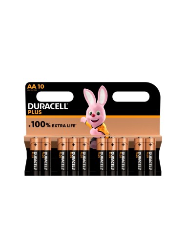 DURACELL PLUS 100 AA X10 STILO PILE MULTIPACK