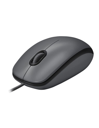 LOGITECH M100 NERO MOUSE OTTICO USB CAVO 180CM 1000DPI 90G