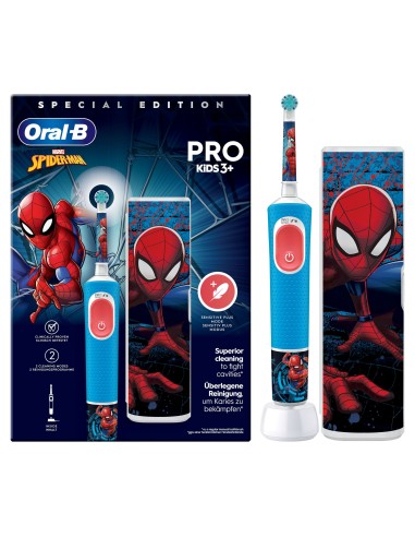 ORAL B PRO KIDS SPIDERMAN SPECIAL  PACK RIMOTORE PLACCA