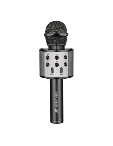 SBS MHMICBTK MICROFONOPER KARAOKE  WIRELESS MICROSD/USB NERO