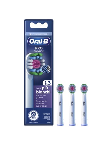 ORAL B PRO PRO 3D WHITE RICAMBIO 3 PZ