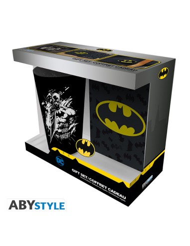 BIGBEN DC COMICS PCK XXL GLASS +PIN+ POCKET NOTEBOOK "BATMAN"