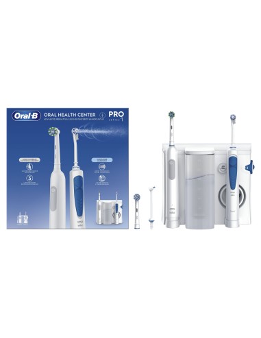 ORAL B ORALCENTER + PRO1 OXYGET    IDROPULSORE+RIMOTORE DI PLACCA