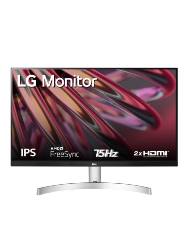 LG 27MK60MP-W MONITOR 27" IPS FHD  /5MS/75HZ/WHITE/SILVER