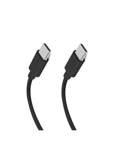 SBS TECABLETISSUETCCK CAVO IN TESSUTO USB-C/USB-C 1,5M NERO