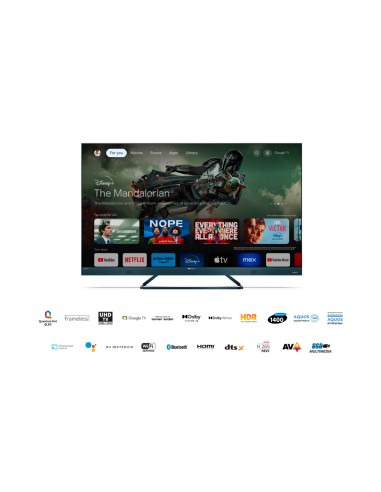 SHARP 50FQ5EG TVC 50" QLED 4K      GOOGLE TV FRAMELESS 120/144HZ