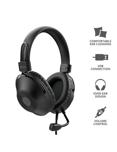 TRUST 24132 OZO OVER-EAR USB CUFFIA PC