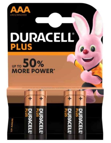 DURACELL PLUS POWER AAA X4 MINISTILO PILE