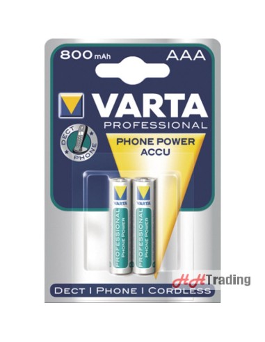 VARTA RECHARGE PHONE AAA X2 800MAH PILE RICARICABILI