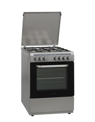 TECHLIFE TFCG60XFEV CUCINA 60X60 A 4F F.ELETTR. 8F. CON GRILL INOX