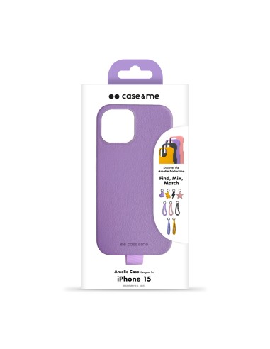 SBS CMCOVPUIP1561L IPHONE 15 COVER AMELIE IN ECOPELLE LAVANDA