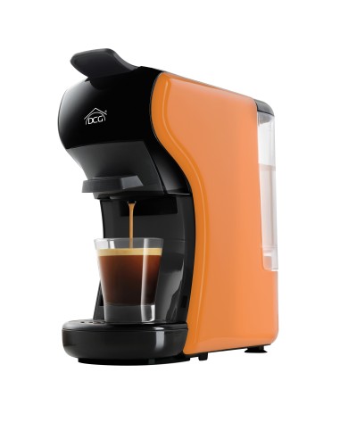 DCG ES6517 MACCHINA CAFFE' UNIVERSALE 1450W 19 BAR 0,6LT NERO ARANCIO