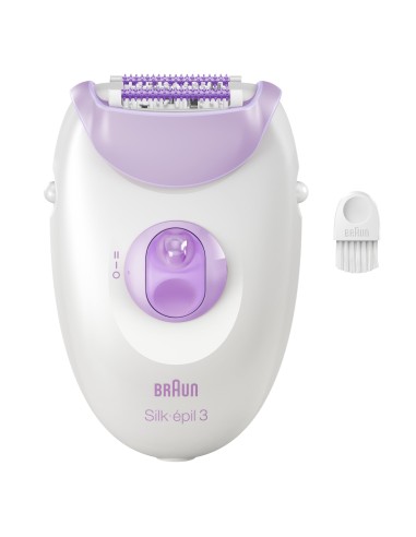 BRAUN SE3000 EPILATORE SILKEPIL A  RETE BIANCO/VIOLA