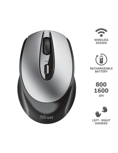 TRUST 23809 ZAYA NERO RICARICABILE WIRELESS MOUSE