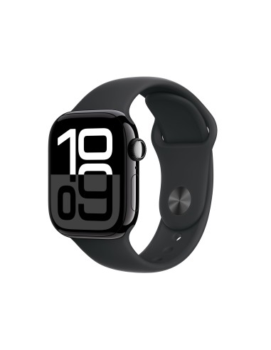 APPLE WATCH SERIES 10 GPS 42MM JET BLACK ALUM. BLACK SPORT BAND M/L