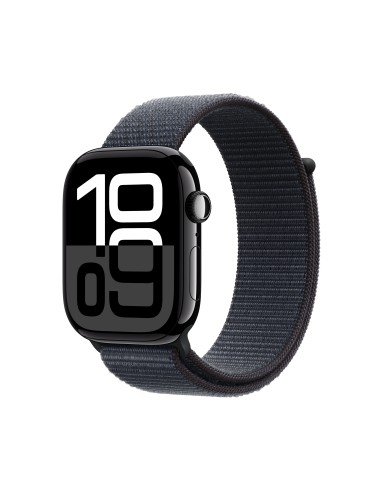 APPLE WATCH SERIES 10 GPS 46MM JET BLACK ALUM. INK SPORT LOOP