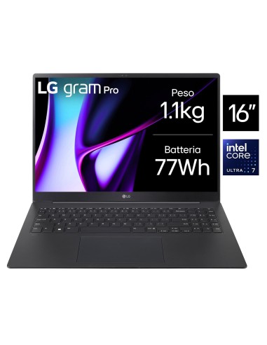 LG GRAM 16Z90SP NOTEBOOK U7-155H   16GB/SSD512/INTEL ARC/16" 3K OLED