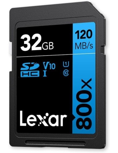 LEXAR SECURE DIGITAL 32GB 800X PRO LETT.120MB/S - SCRITTURA 45MB/S V10