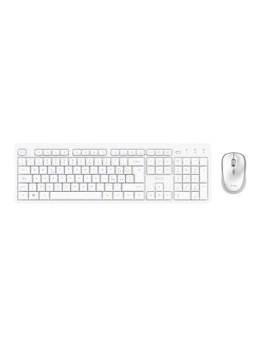 TRUST 25466 ODY II BIANCO KIT TASTIERA E MOUSE SILENT WIRELESS