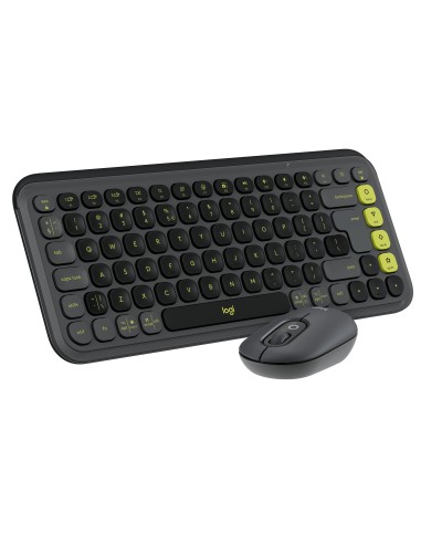 LOGITECH POP ICON GRIGIO COMBO TASTIERA E MOUSE WIRELESS