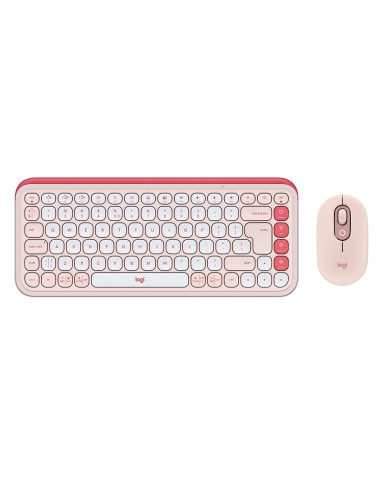 LOGITECH POP ICON ROSA COMBO TASTIERA E MOUSE WIRELESS