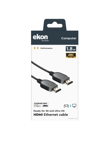 EKON 77108 CAVO HDMI/HDMI M/M 1,8M 4K ETHERNET