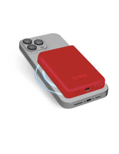 SBS TEBB5000MAG1CR POWERBANK 5.000MAH MAGSAFE USB-C ROSSO