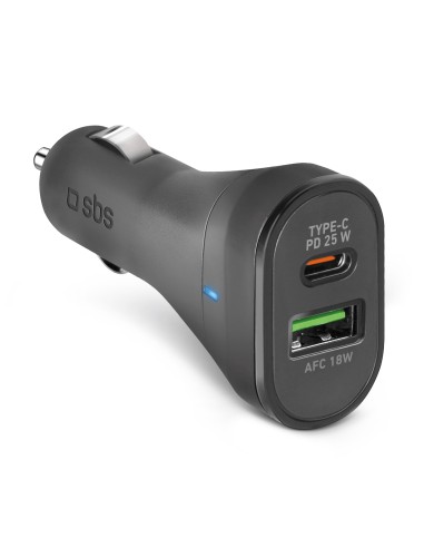 SBS TECRPD25W ALIMENTATORE DA AUTO USB-C 25W