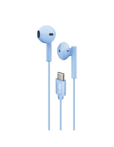 SBS TEEARTYCAPB AURICOLARE TYPE-C  SEMI IN EAR CONTROLLO VOLUME BLU