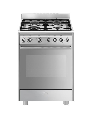 SMEG SX61GM CUCINA A 60X60 4F F.EL. TERMOVENTILATO VAPOR CLEAN