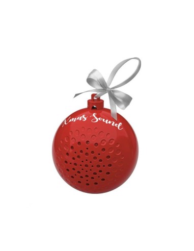 SBS MHSPXMASBALLR SPEAKER PALLINA DI NATALE 3W ROSSO