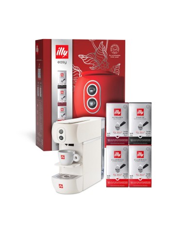 ILLY 60647 MACCHINA CAFFE' CIALDE  BIANCA EASY CHRISTMAS BOX