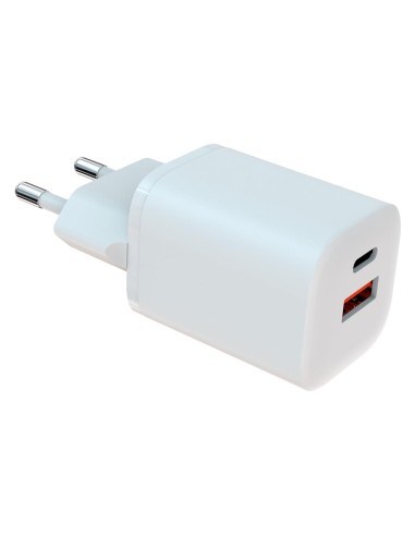 TECHLIFE E715-PDQC33W USB/USB-C 33W ALIM.RETE BIANCO CARICA RAPIDA